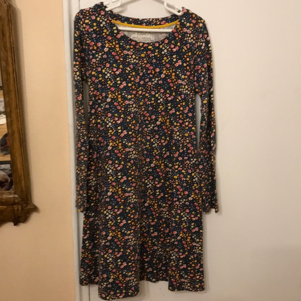 Mini Boden/johnnie b Flowered Swing Dress